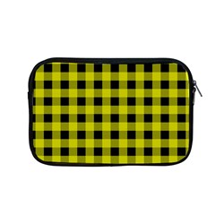 Yellow Black Buffalo Plaid Apple MacBook Pro 13  Zipper Case