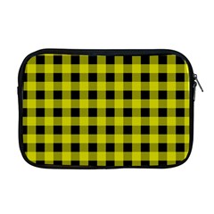 Yellow Black Buffalo Plaid Apple MacBook Pro 17  Zipper Case