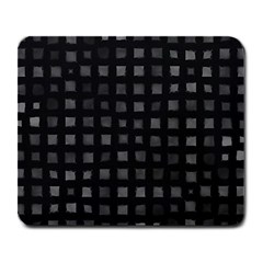 Abstract Black Checkered Pattern Large Mousepads by SpinnyChairDesigns