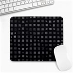 Abstract Black Checkered Pattern Large Mousepads Front