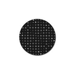 Abstract Black Checkered Pattern Golf Ball Marker by SpinnyChairDesigns