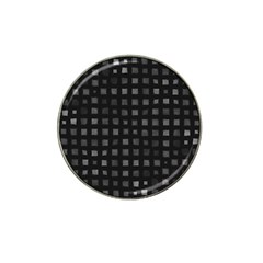 Abstract Black Checkered Pattern Hat Clip Ball Marker (4 Pack) by SpinnyChairDesigns