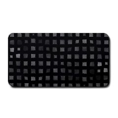 Abstract Black Checkered Pattern Medium Bar Mats by SpinnyChairDesigns