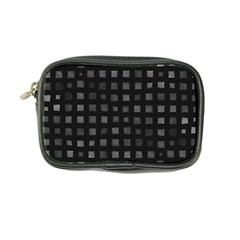 Abstract Black Checkered Pattern Coin Purse by SpinnyChairDesigns