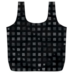 Abstract Black Checkered Pattern Full Print Recycle Bag (xl)