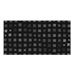 Abstract Black Checkered Pattern Satin Shawl by SpinnyChairDesigns