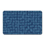 Blue Abstract Checks Pattern Magnet (Rectangular) Front