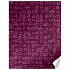 Plum Abstract Checks Pattern Canvas 18  X 24  by SpinnyChairDesigns