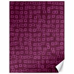 Plum Abstract Checks Pattern Canvas 18  x 24  17.8 x23.08  Canvas - 1