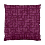 Plum Abstract Checks Pattern Standard Cushion Case (One Side) Front