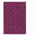 Plum Abstract Checks Pattern Small Garden Flag (Two Sides) Front