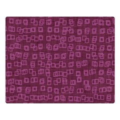 Plum Abstract Checks Pattern Double Sided Flano Blanket (large)  by SpinnyChairDesigns