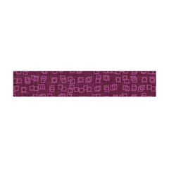 Plum Abstract Checks Pattern Flano Scarf (mini) by SpinnyChairDesigns