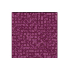 Plum Abstract Checks Pattern Satin Bandana Scarf by SpinnyChairDesigns