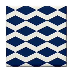 Diamonds Blue Tile Coaster by MooMoosMumma