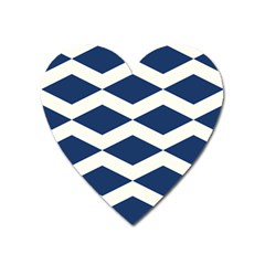 Diamonds Blue Heart Magnet