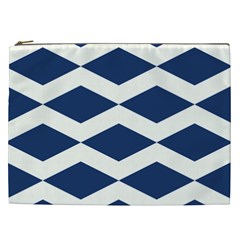 Diamonds Blue Cosmetic Bag (xxl) by MooMoosMumma