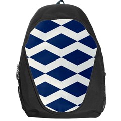 Diamonds Blue Backpack Bag by MooMoosMumma