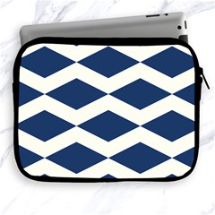 Diamonds Blue Apple Ipad 2/3/4 Zipper Cases by MooMoosMumma