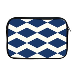 Diamonds Blue Apple Macbook Pro 17  Zipper Case by MooMoosMumma