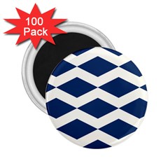 Diamonds Blue 2 25  Magnets (100 Pack)  by MooMoosMumma