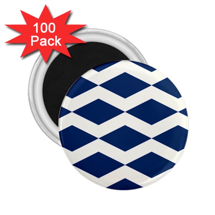 Diamonds Blue 2.25  Magnets (100 pack) 