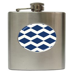 Diamonds Blue Hip Flask (6 Oz) by MooMoosMumma