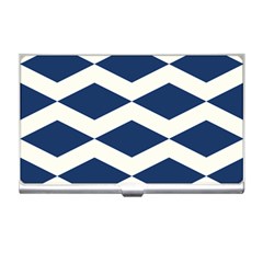 Diamonds Blue Business Card Holder by MooMoosMumma