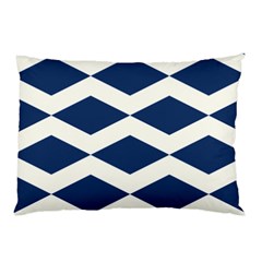 Diamonds Blue Pillow Case (two Sides)