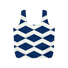 Diamonds Blue Full Print Recycle Bag (s)