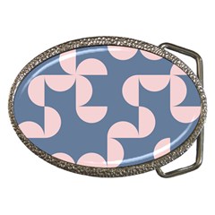 Pink And Blue Shapes Belt Buckles by MooMoosMumma