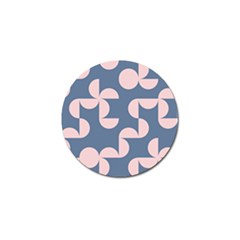 Pink And Blue Shapes Golf Ball Marker (4 Pack) by MooMoosMumma