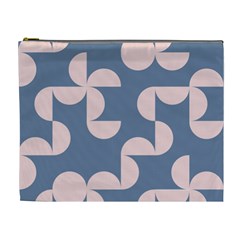 Pink And Blue Shapes Cosmetic Bag (xl)