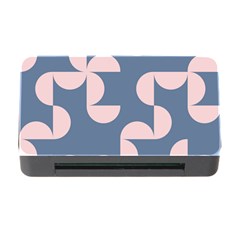 Pink And Blue Shapes Memory Card Reader With Cf by MooMoosMumma