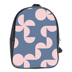 Pink And Blue Shapes School Bag (xl)