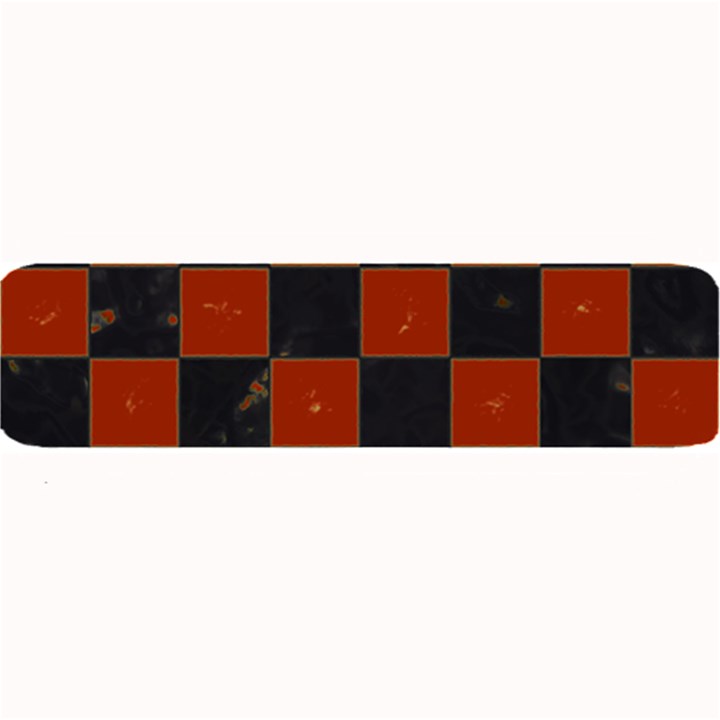 Red and Black Checkered Grunge  Large Bar Mats