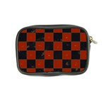 Red and Black Checkered Grunge  Coin Purse Back