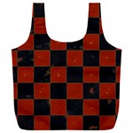 Red and Black Checkered Grunge  Full Print Recycle Bag (XXXL) Back