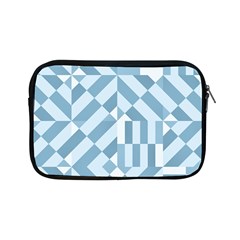 Truchet Tiles Blue White Apple iPad Mini Zipper Cases