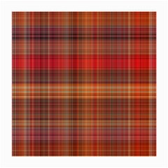 Madras Plaid Fall Colors Medium Glasses Cloth by SpinnyChairDesigns