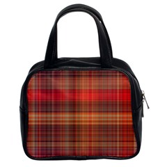 Madras Plaid Fall Colors Classic Handbag (two Sides)