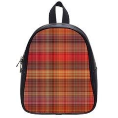 Madras Plaid Fall Colors School Bag (small) by SpinnyChairDesigns