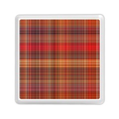 Madras Plaid Fall Colors Memory Card Reader (square) by SpinnyChairDesigns