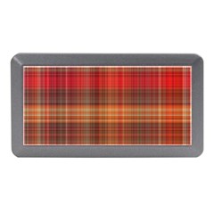 Madras Plaid Fall Colors Memory Card Reader (mini) by SpinnyChairDesigns