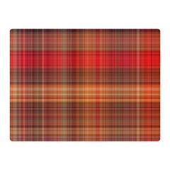 Madras Plaid Fall Colors Double Sided Flano Blanket (mini)  by SpinnyChairDesigns