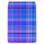 Madras Plaid Blue Purple Removable Flap Cover (L) Front