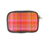 Pink Orange Madras Plaid Coin Purse Back