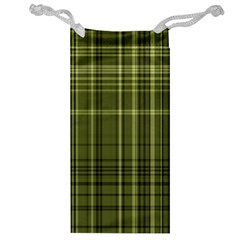 Green Madras Plaid Jewelry Bag by SpinnyChairDesigns