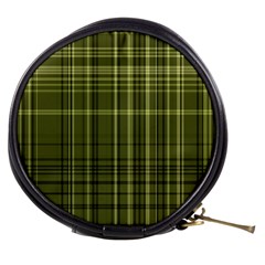 Green Madras Plaid Mini Makeup Bag by SpinnyChairDesigns