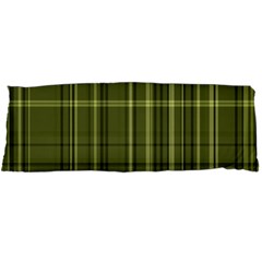 Green Madras Plaid Body Pillow Case Dakimakura (two Sides) by SpinnyChairDesigns